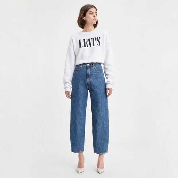 Levi's Balloon Jeans in Air Head/Medium Blue 25 - Picture 1 of 6